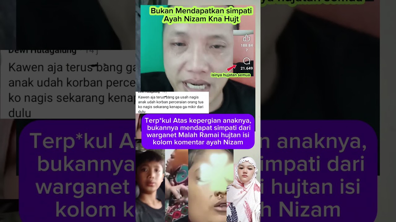 Bukan Simpati, Justru Hujatan! Kisah Ayah Nizam Jadi Sorotan Warganet‼️‼️ #kisahnyata #viralhariini