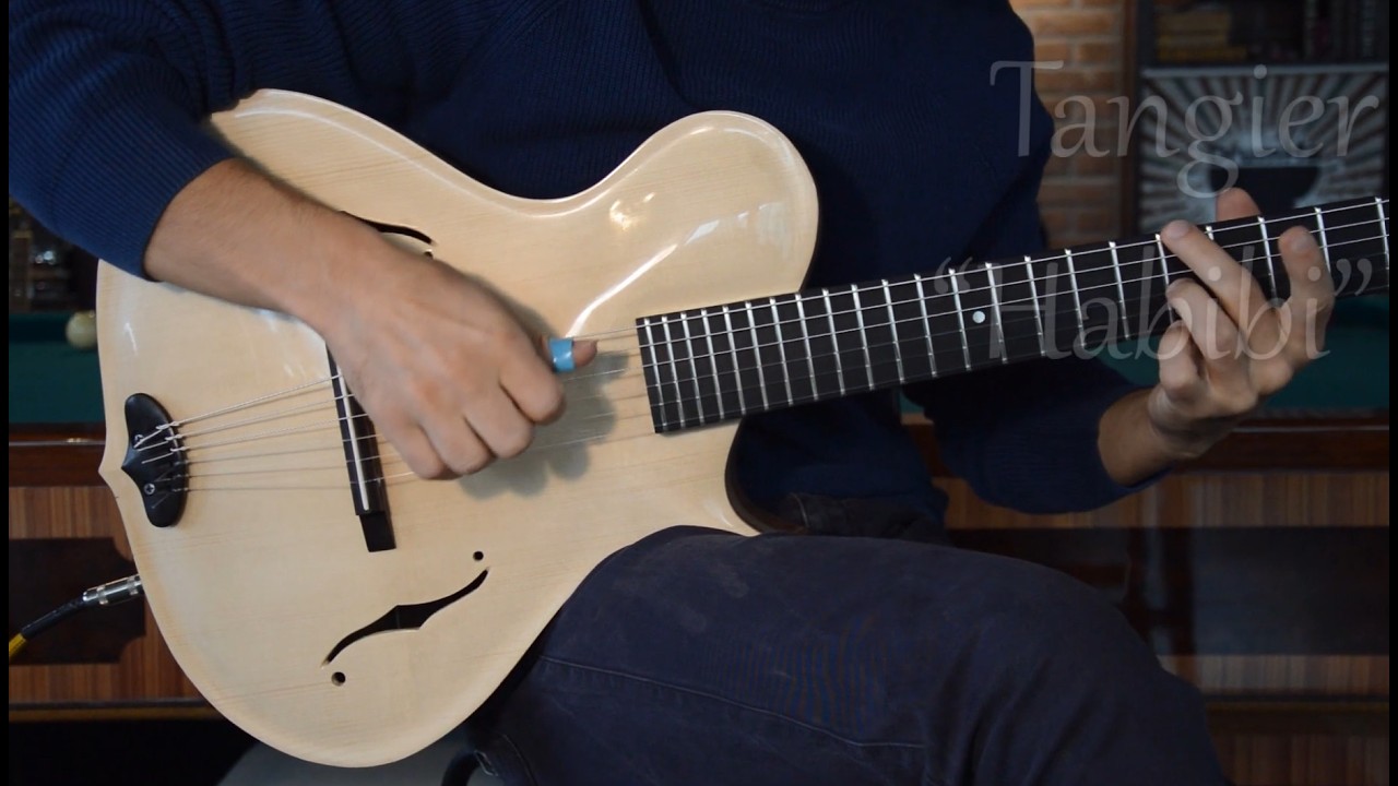Nylon strings acoustic archtop guitar model 