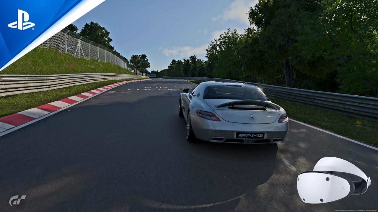 Nürburgring hotlap in the Mercedes SLS '10 | Gran Turismo 7 PSVR2 Gameplay | PS5 Pro (+ Bloopers)