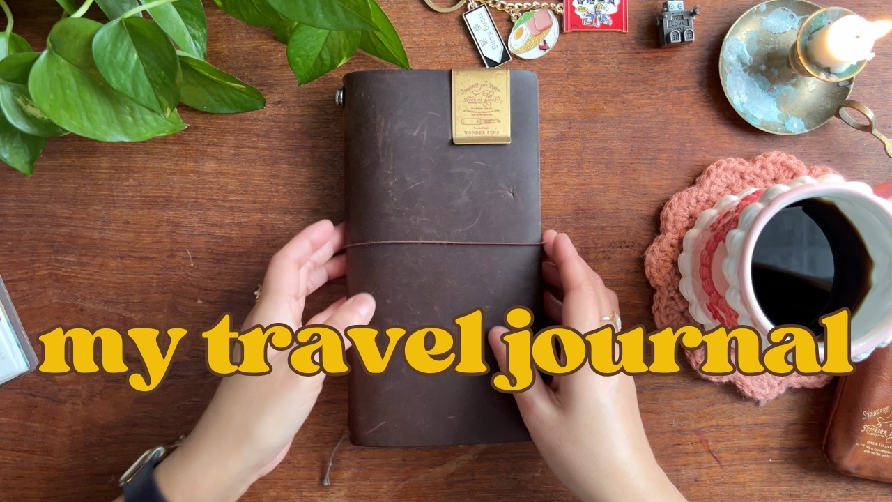 ✨ I finished my travel journal! ✨ Hong Kong and Perth flip through + haul | Traveler’s Notebook