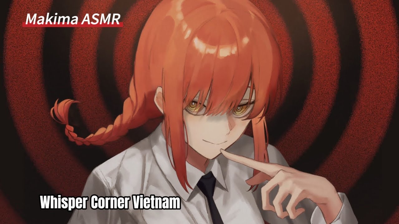 [ Makima ASMR in Chainsaw man ] She's licking your ear ⚠️