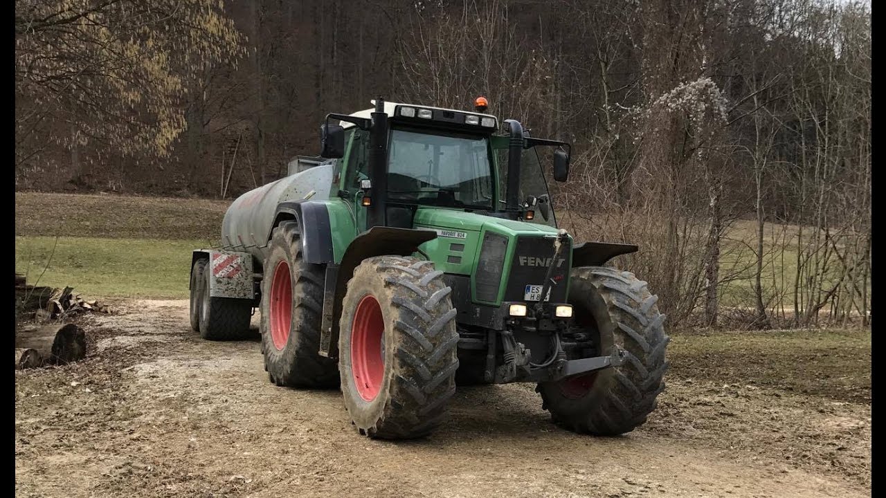Nase zuhalten die Güllesaison hat begonnen | Fendt Favorit 824 macht Radau in Neidlingen