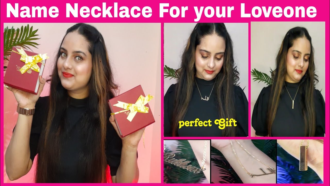 Ankx  Jewellery Collection| Classic and Beautiful Custom Name Necklaces | small town kuddi