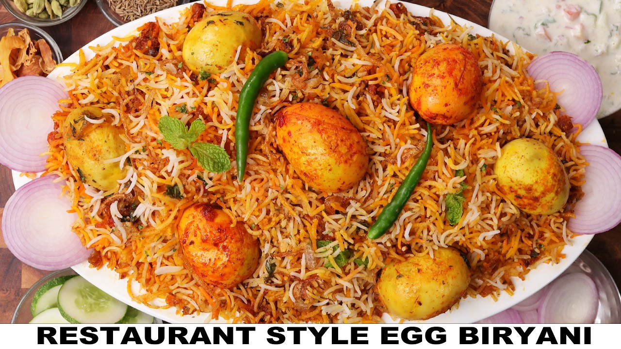 Restaurant Style Egg Biryani | Easy Egg Biryani | Anda Biryani Recipe | Ande Ki Dum Biryani