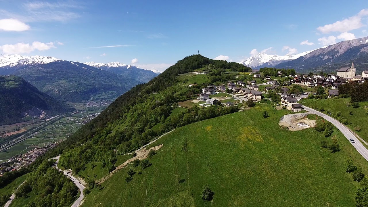 Vacances suisse Anzere dji phantom4 drone