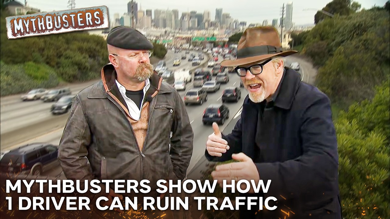 Can One Driver Braking Actually Cause A Traffic Jam Miles Back? | MythBusters