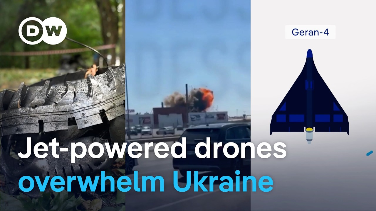 Russia steps up attacks against Ukraine with new jet-powered drones | DW News