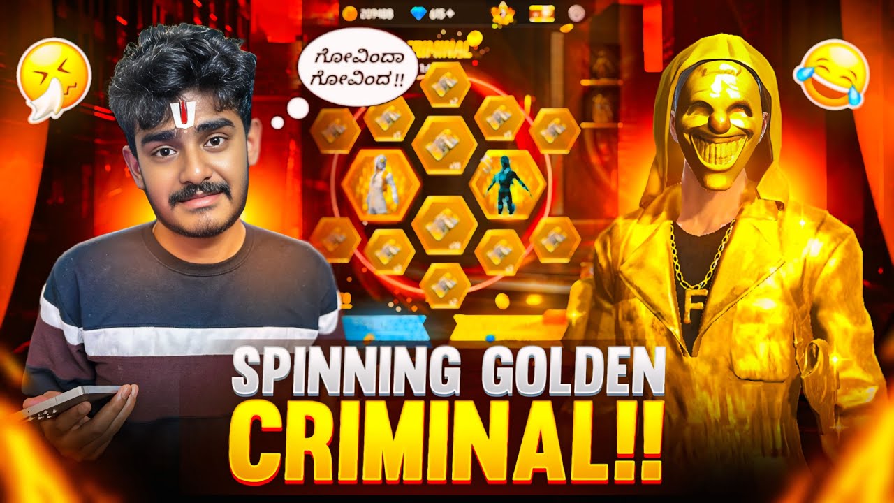 ಗೋವಿಂದಾ ಗೋವಿಂದ Finally I Got  Golden Criminal 🫅In only 2********* Diamonds 💎 Luckiest Player- Free