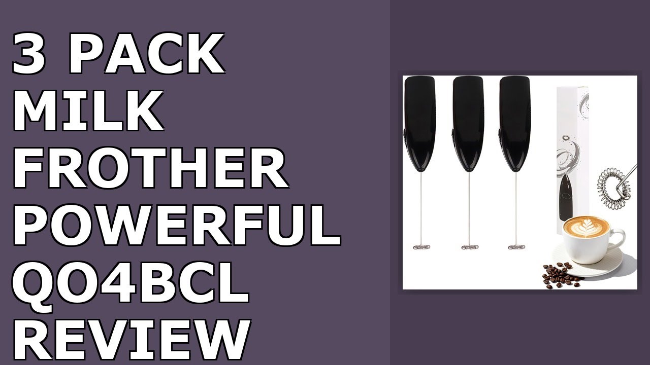 3-Pack Milk Frother, Powerful Handheld Drink Mixer with Stainless Steel Whisk, Battery Review