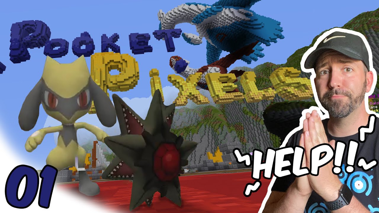 A Minecraft Newbie Plays PocketPixels Pixelmon! HELP! Episode 1
