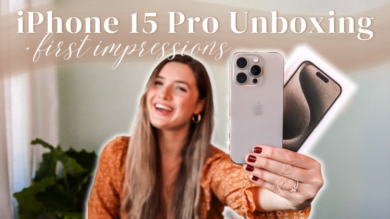 Распаковка iPhone 15 Pro + Первые впечатления (НОВЫЙ корпус Natural Titanium) + Краткое руководст...