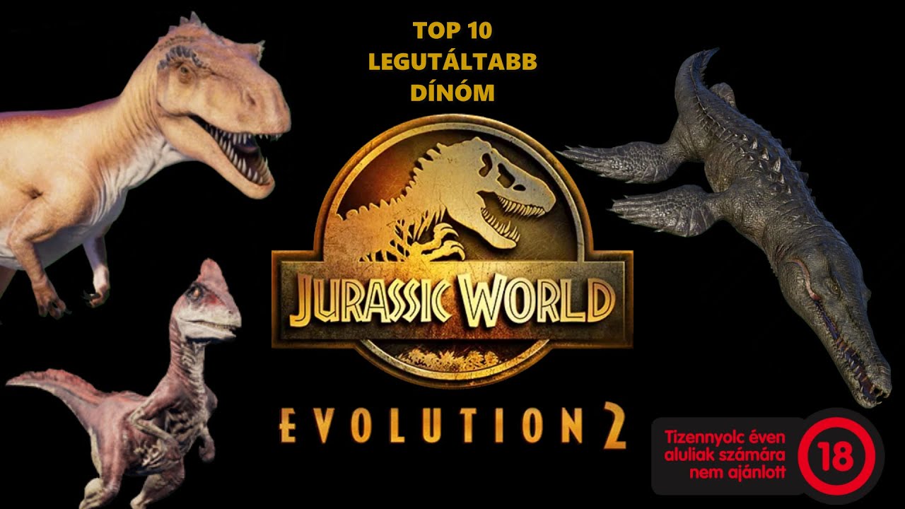 |TOP 10| Legutáltabb Dinoszauruszom a Jurassic World Evolution-ből!