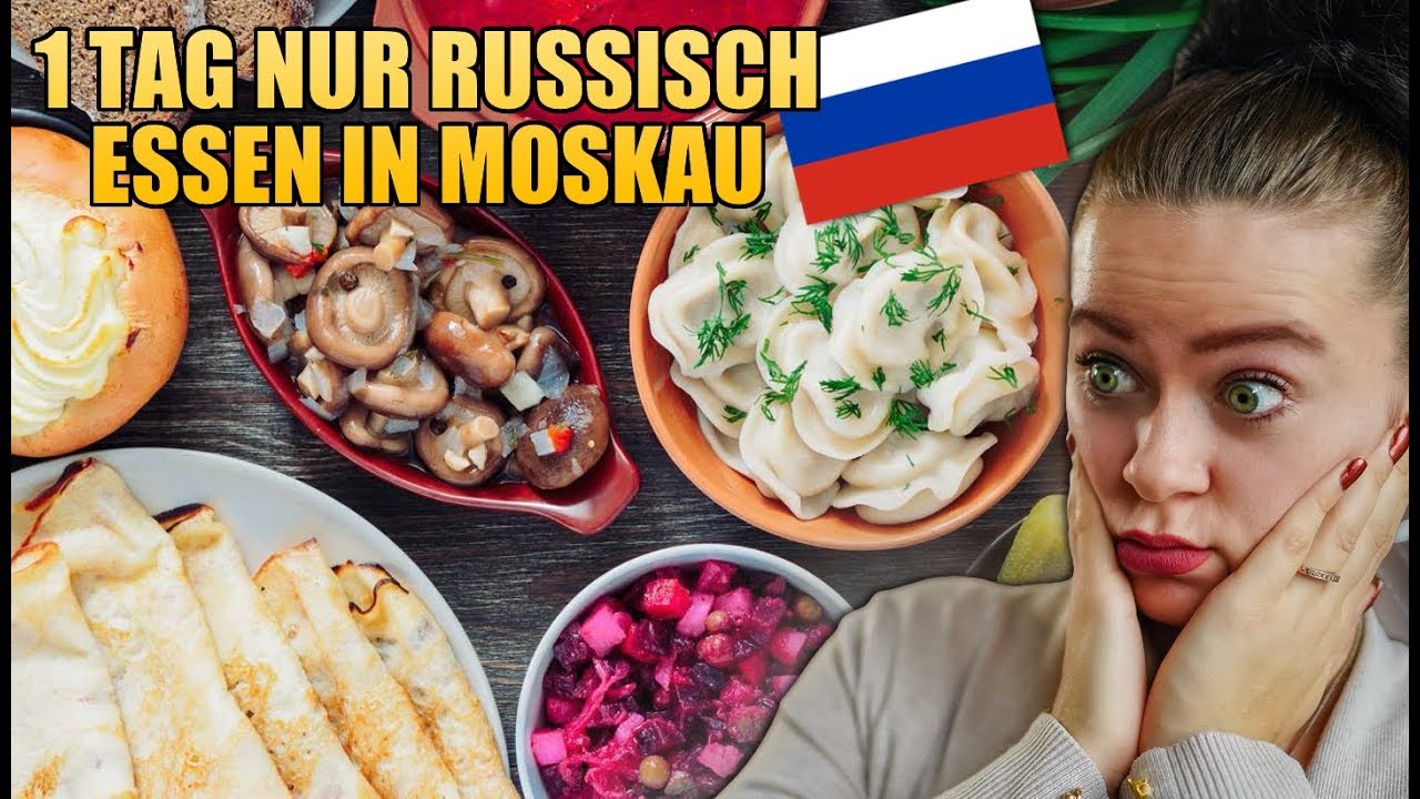 NUR RUSSISCHES ESSEN FÜR 24 STUNDEN IN MOSKAU | MOSKAU FOOD TRIP