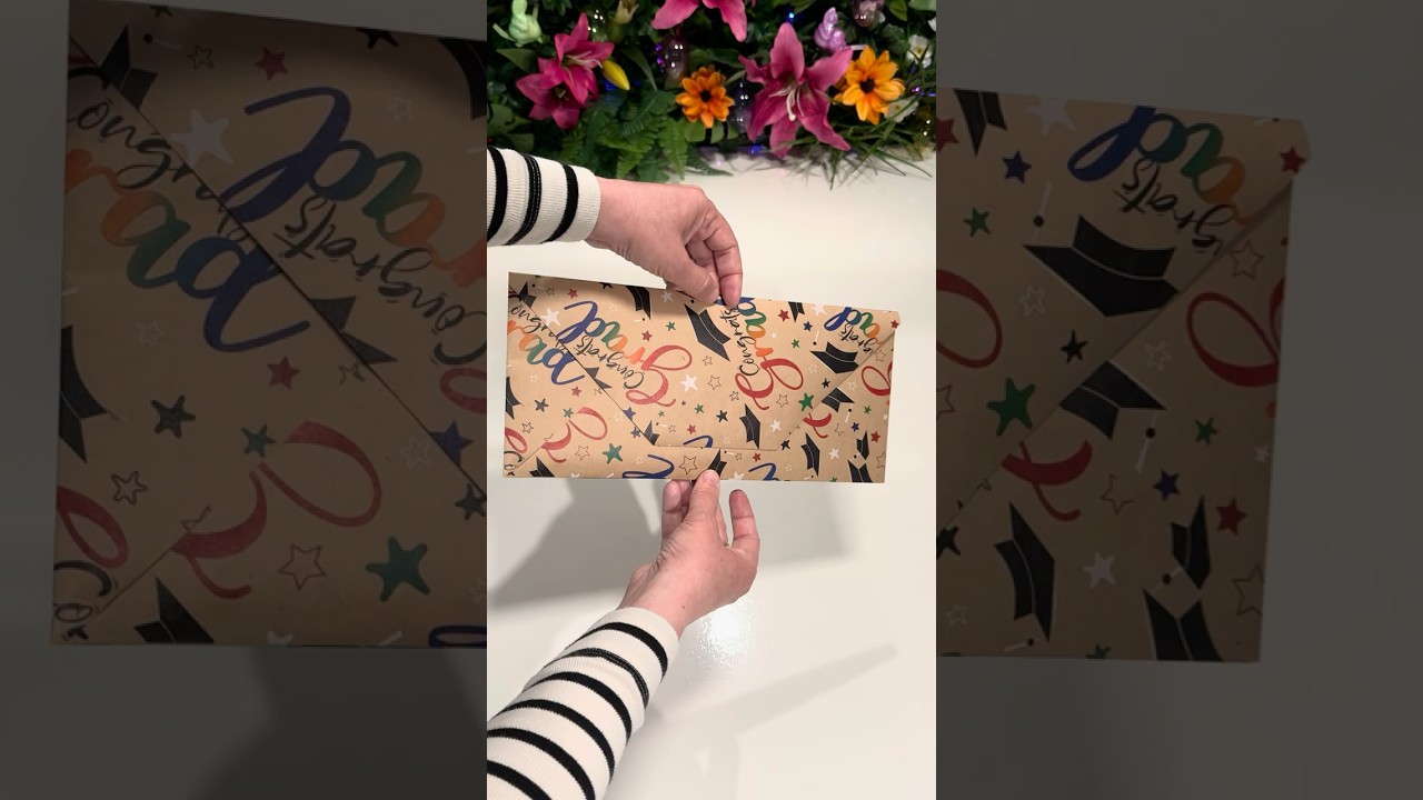 ✅ Money wrapped like an ENVELOPE 🎁 #giftwrapping #wrappingpresents #diy