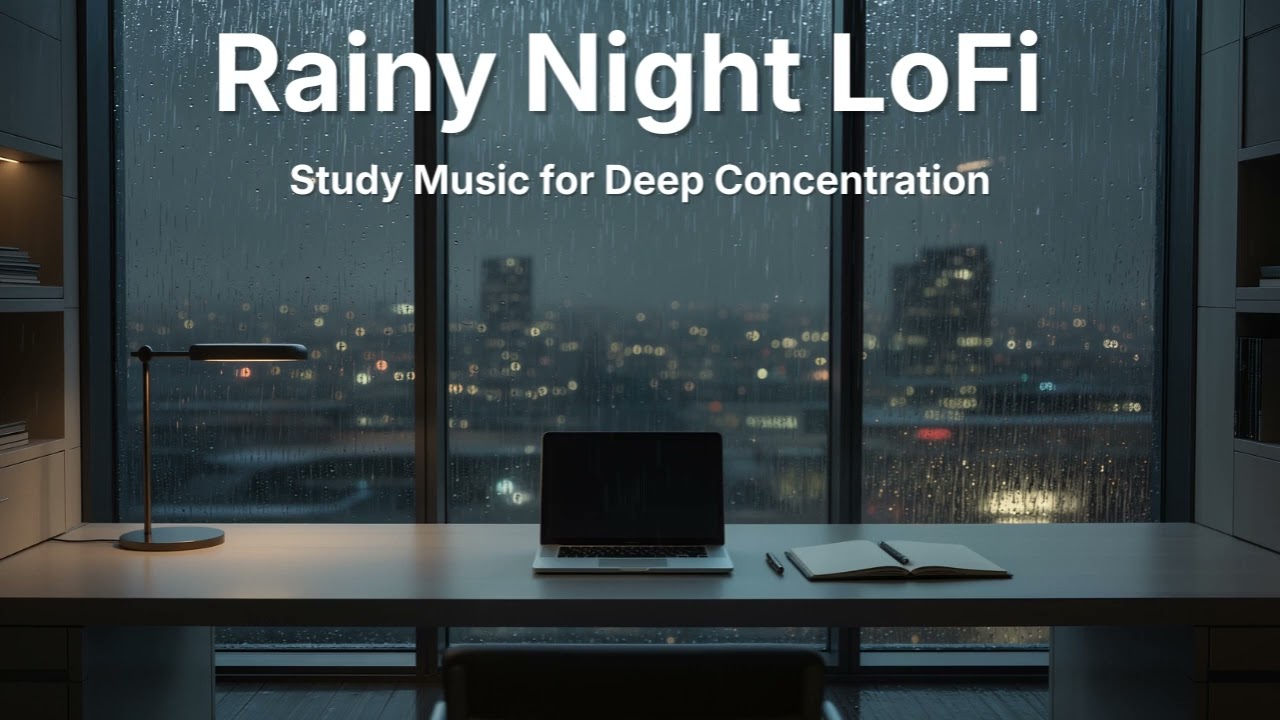 Rainy Night LoFi 🌧️ Study Music for Deep Concentration | No Distractions