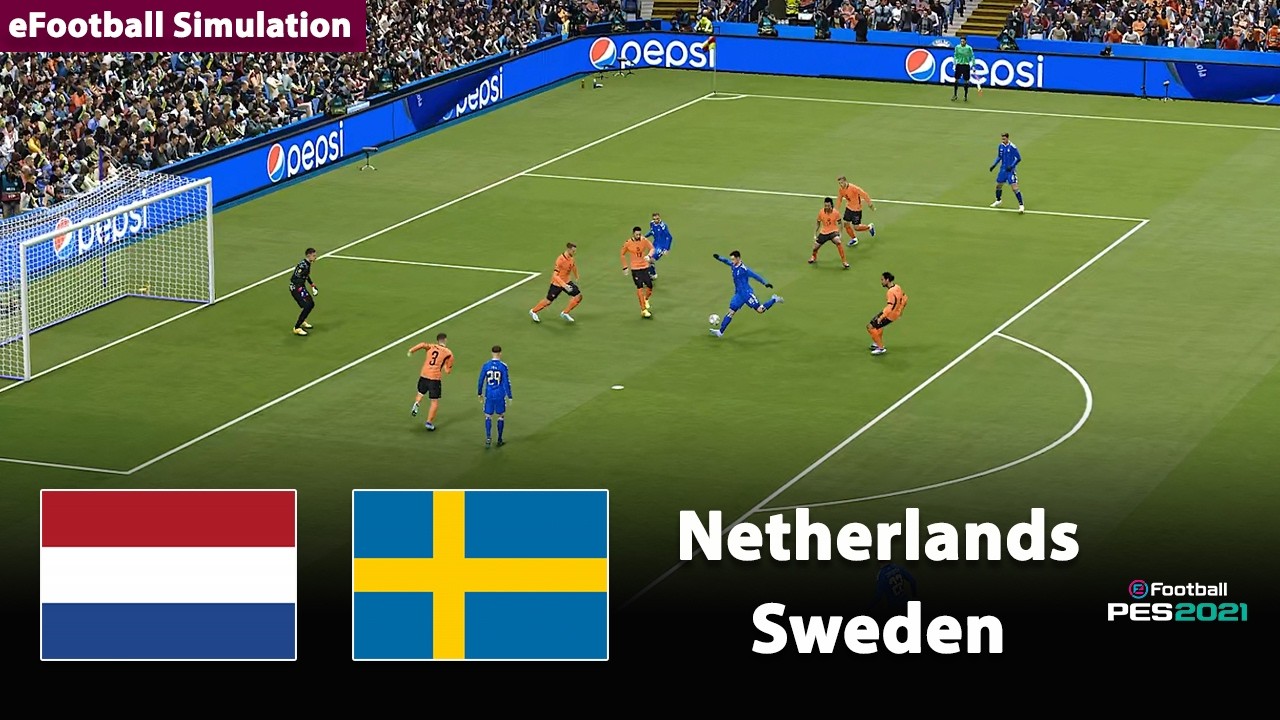 🔴Netherlands vs Sweden | World Cup 2026 | eFootball PES21 Simulation