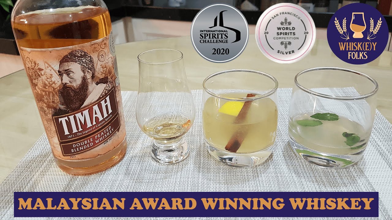 Malaysian Award Winning Whiskey Timah Unboxing and Review with Cocktails
