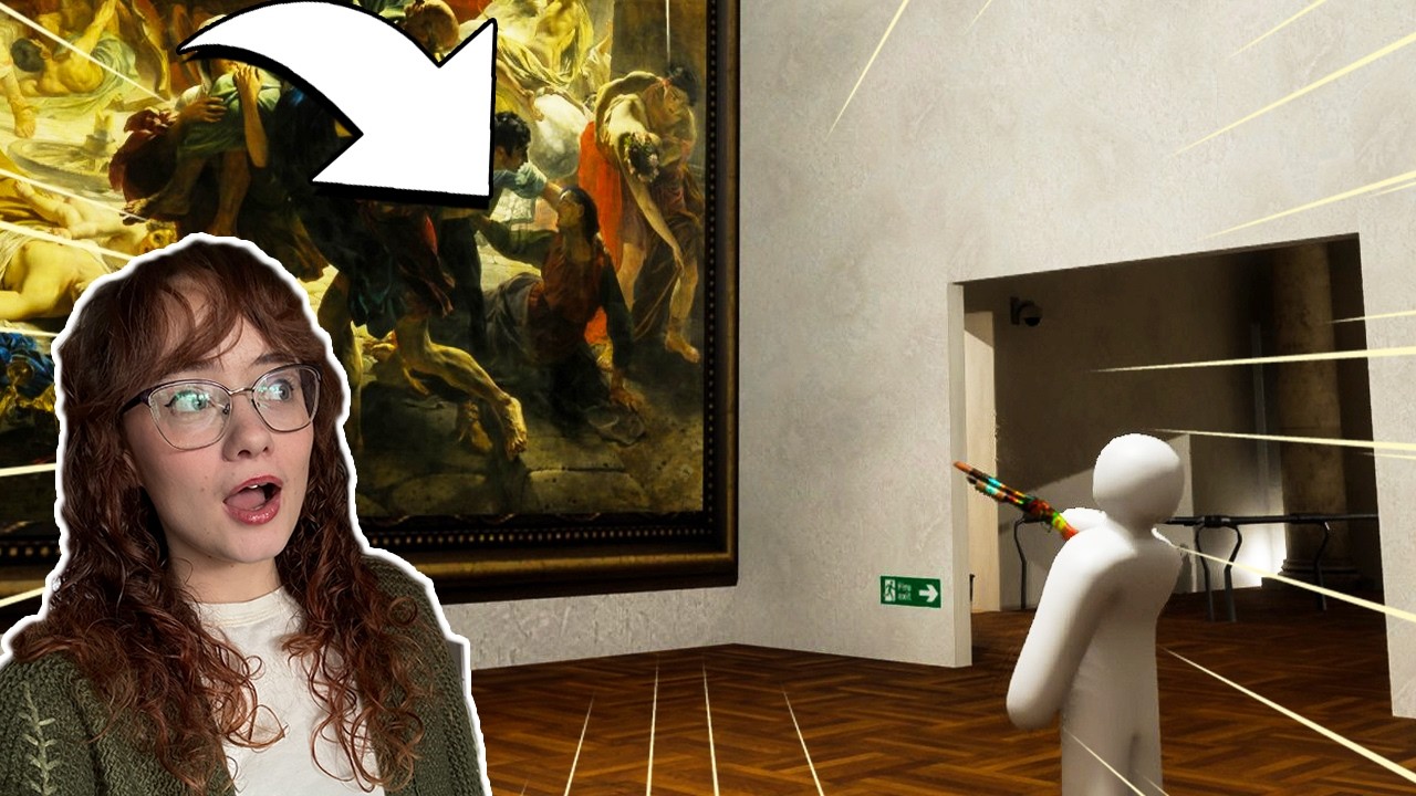 Hiding in PAINTINGS?! Meccha Chameleon
