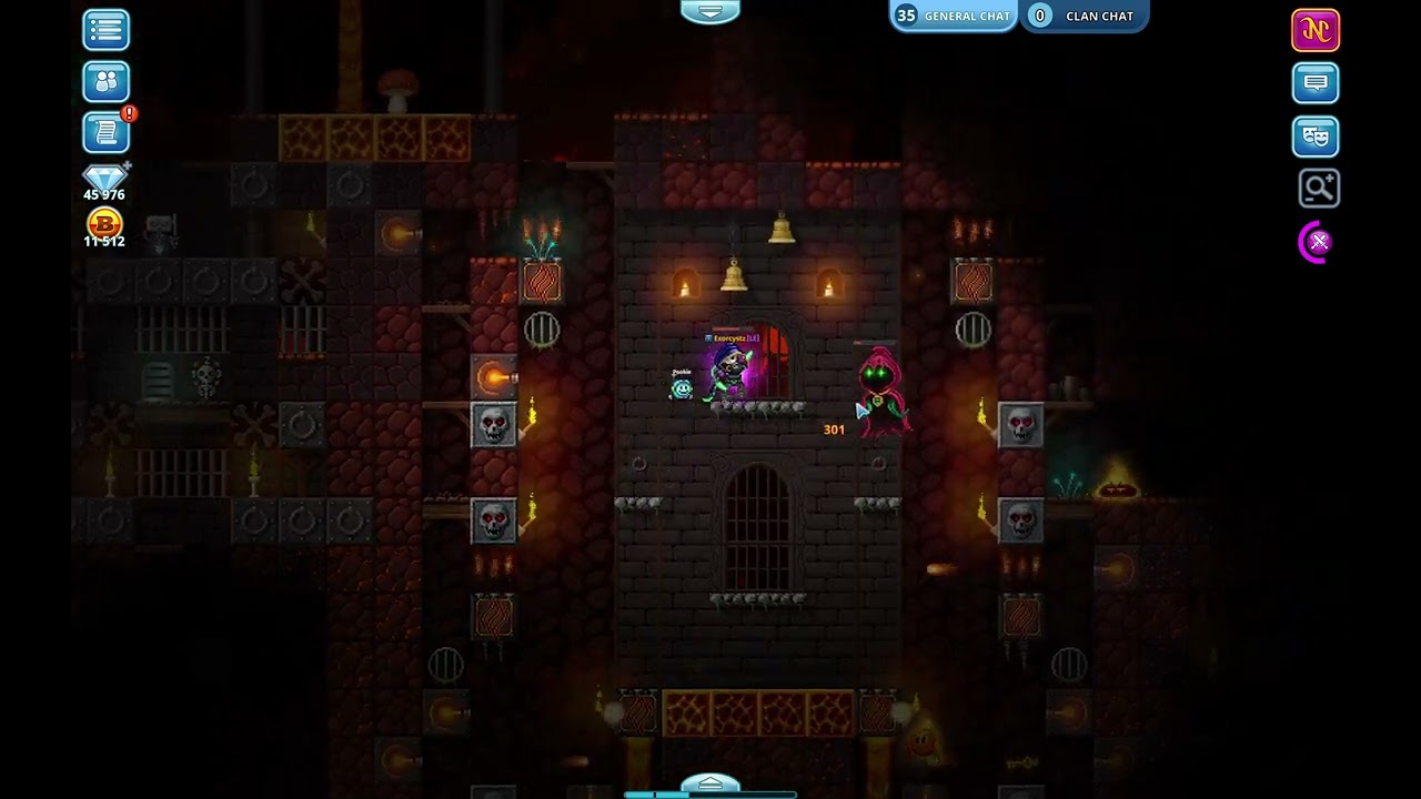 Pixel World #9 - Beating Nether Miniboss ALONE ?!?! (Achievement)