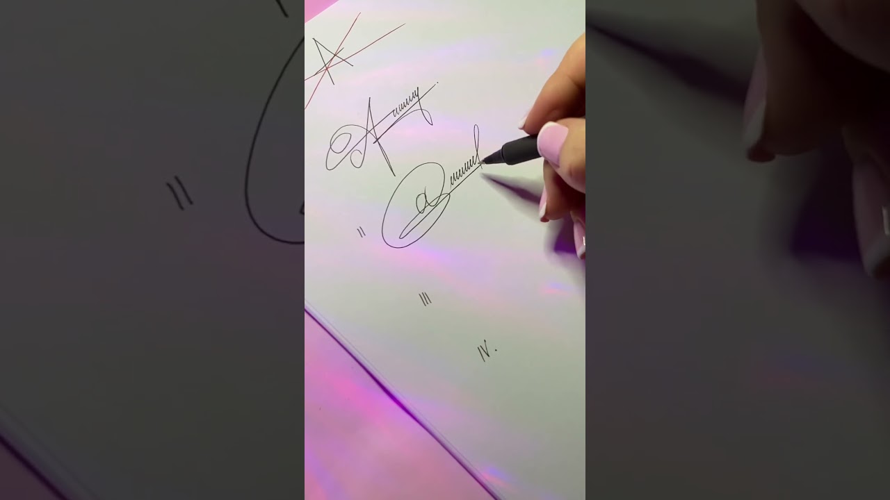Signature ideas for letter A #short #shorts #signature #signatureideas #names #calligraphy