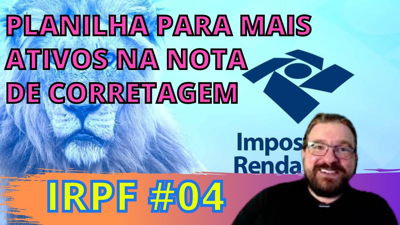 💸 IRPF AÇÕES - PLANILHA para cálculo de custos de aquisição PROPORCIONAIS - #04