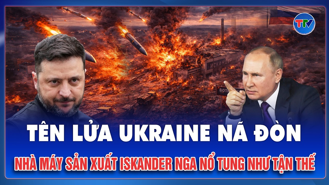 Thời sự Quốc tế tối 26/2: Tên lửa Ukraine nã đòn, nhà máy sản xuất Iskander Nga nổ tung như tận thế