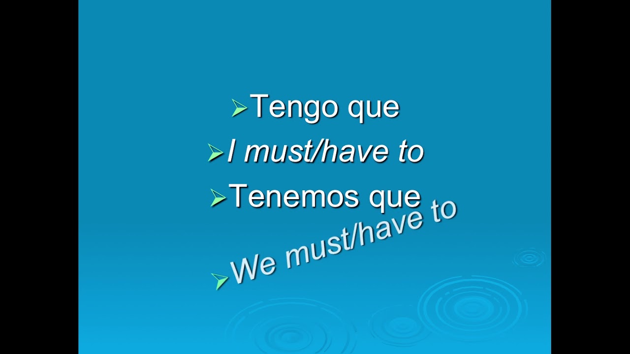 Junior Cert Spanish Key Phrases