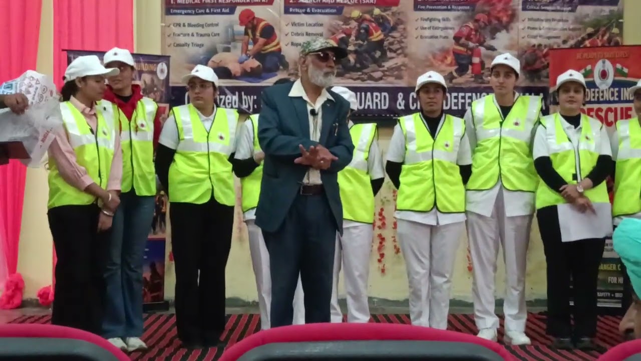 Preparing CD warriors by PHG Civil Defence Patiala -Road safety trg 