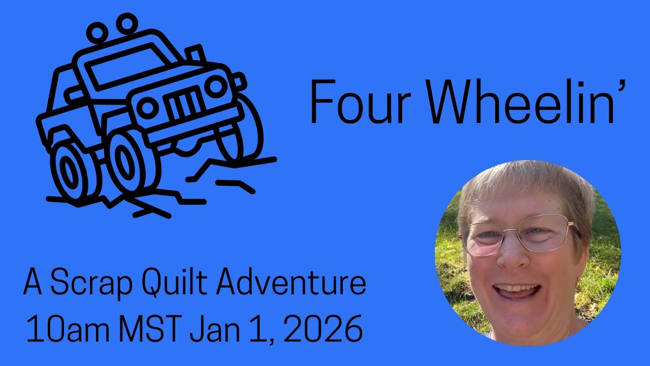 Grab those scraps for a Four Wheelin Adventure! JELLY ROLL Friendly Quilt Block