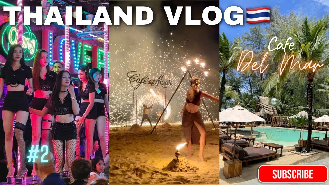 Cafe Del Mar Beach Club | Bangla Street | Phuket Nightlife | Kamala Beach | Thailand Vlog Ep-2