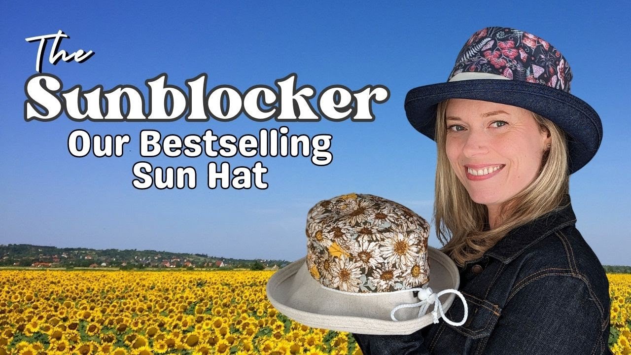 Hat School - The Mad Cap Sunblocker Wide Brim Sun Hat tutorial.
