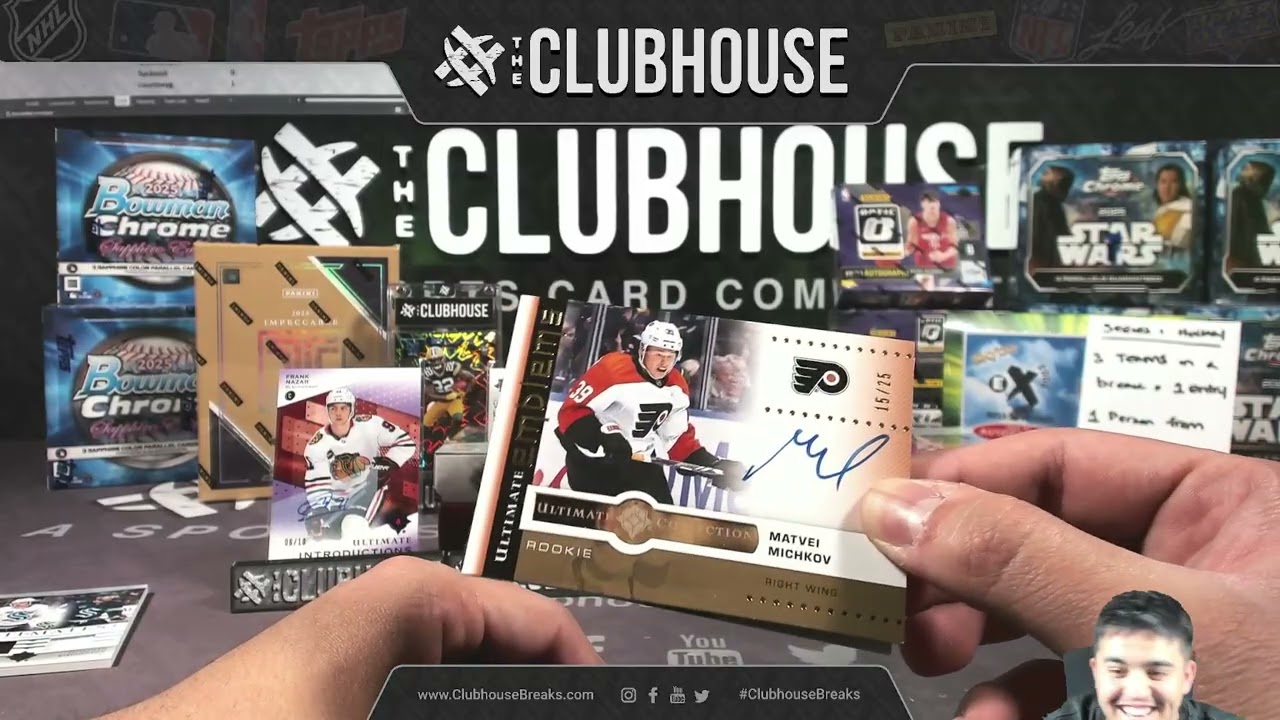 Хоккейный чехол Upper Deck Ultimate Collection 2024-25 ВЫБЕРИТЕ СВОЮ КОМАНДУ Групповой перерыв #1...