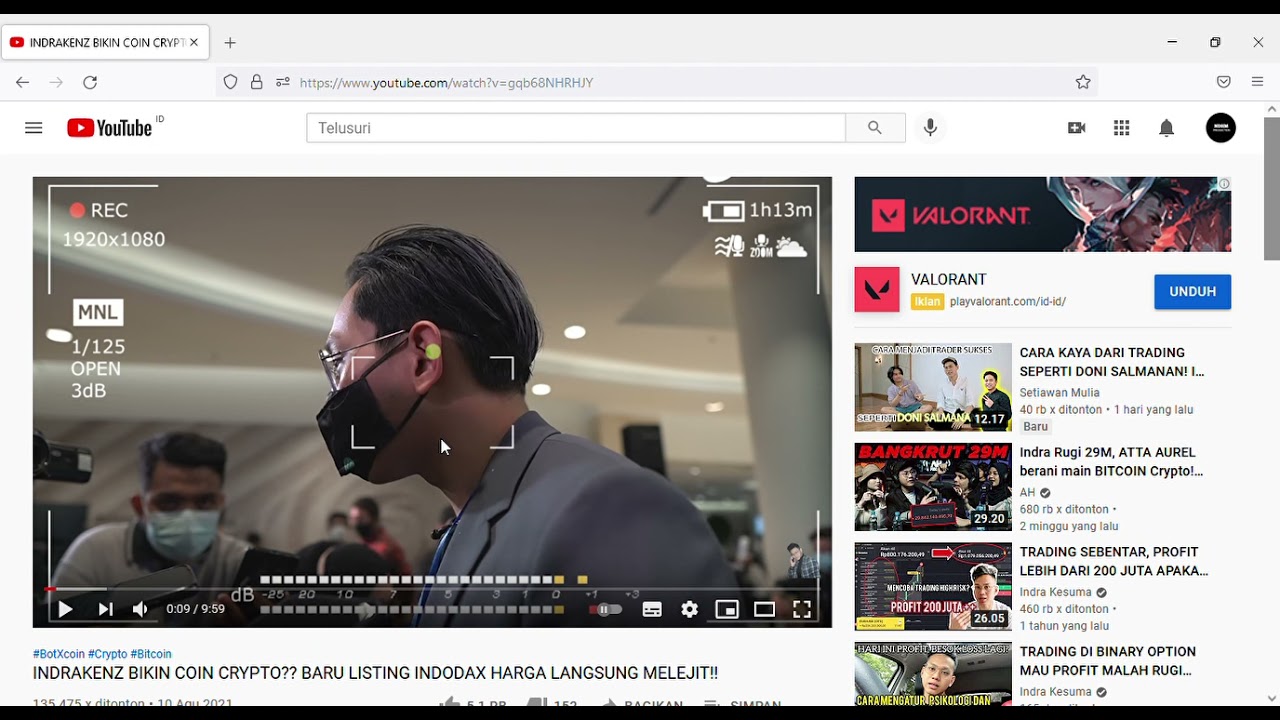 INDRAKENZ BIKIN COIN CRYPTO   BARU LISTING INDODAX HARGA LANGSUNG MELEJIT!!   YouTube   Mozilla Fire