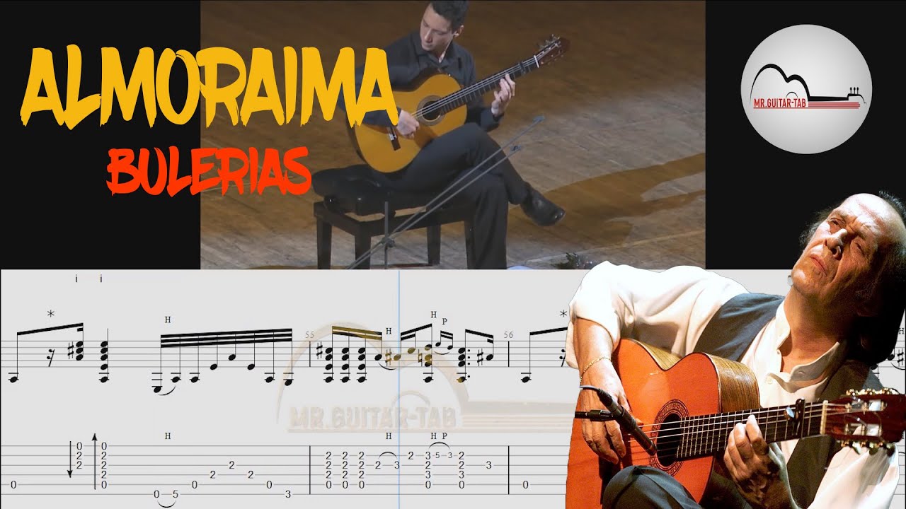 almoraima tab -[paco de lucia all falseta por bulerias]guitar tutorial