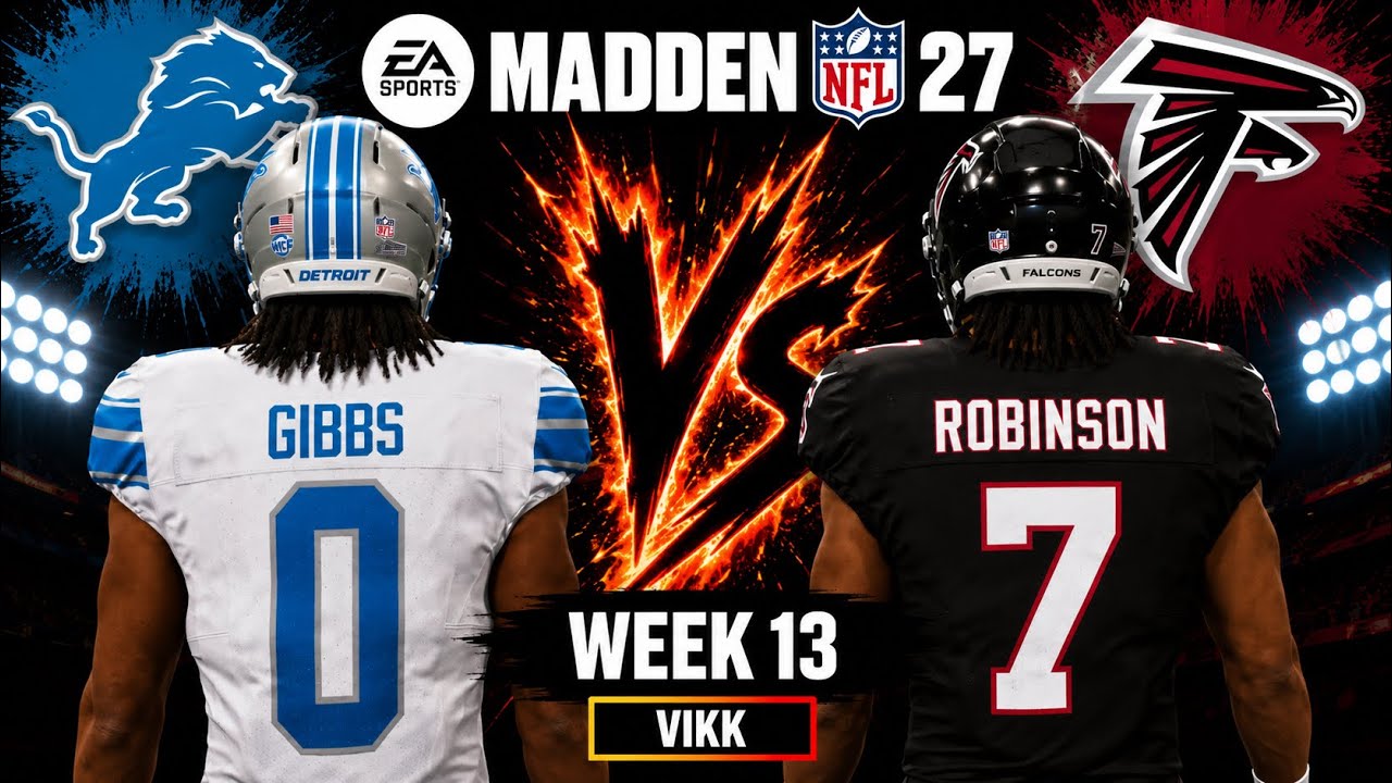 Lions против Falcons: 13-я неделя, симуляция | Составы драфта Madden 27
