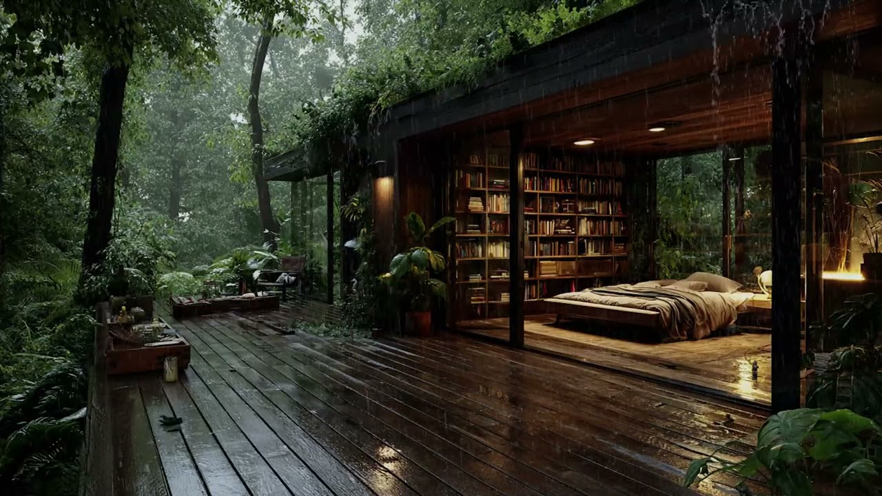 Somewhere, rain is healing everything. 🩹 Rain Sounds for Deep Sleep ☔ Relaxing ASMR | Forest Cabin