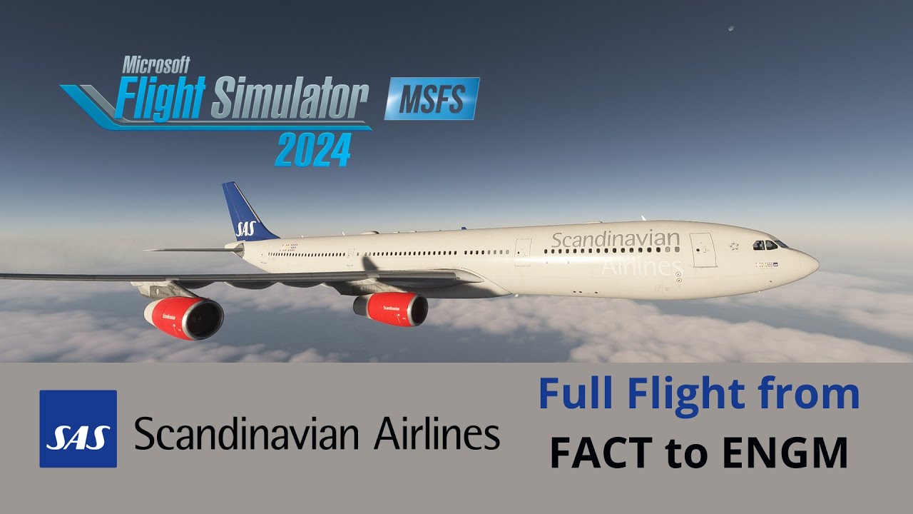 Testing out the brand new INI A340-300 From South Africa to Norway