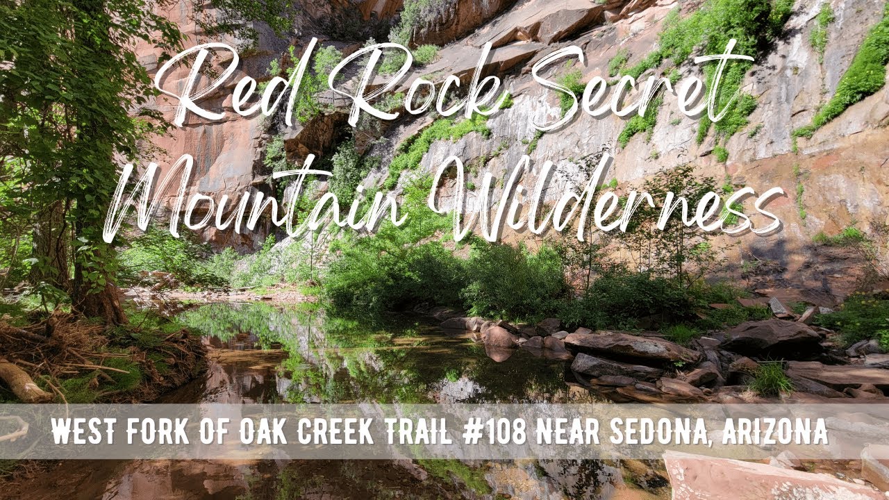Hiking ARIZONA : West Fork Of Oak Creek Trail #108 | Red Rock Secret Mountain Wilderness | 4K