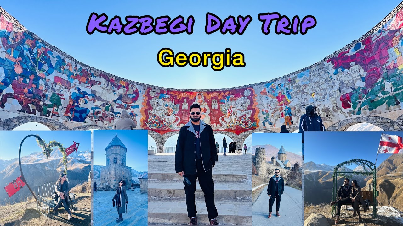 Places to visit in Kazbegi | DayTrip #georgia #kazbegi #mountains #snow #ananuri #travel #couple