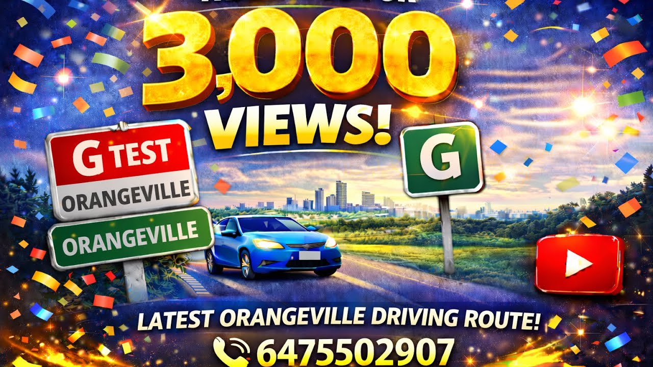 Latest G test Route at Orangeville .Godisgreat ❤️🙏🏻.6475502907