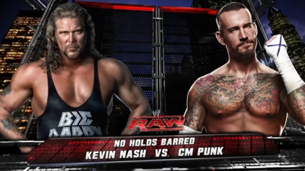 Kevin Nash vs CM Punk | No Holds Barred | RAW | WWE 2k15 PS4