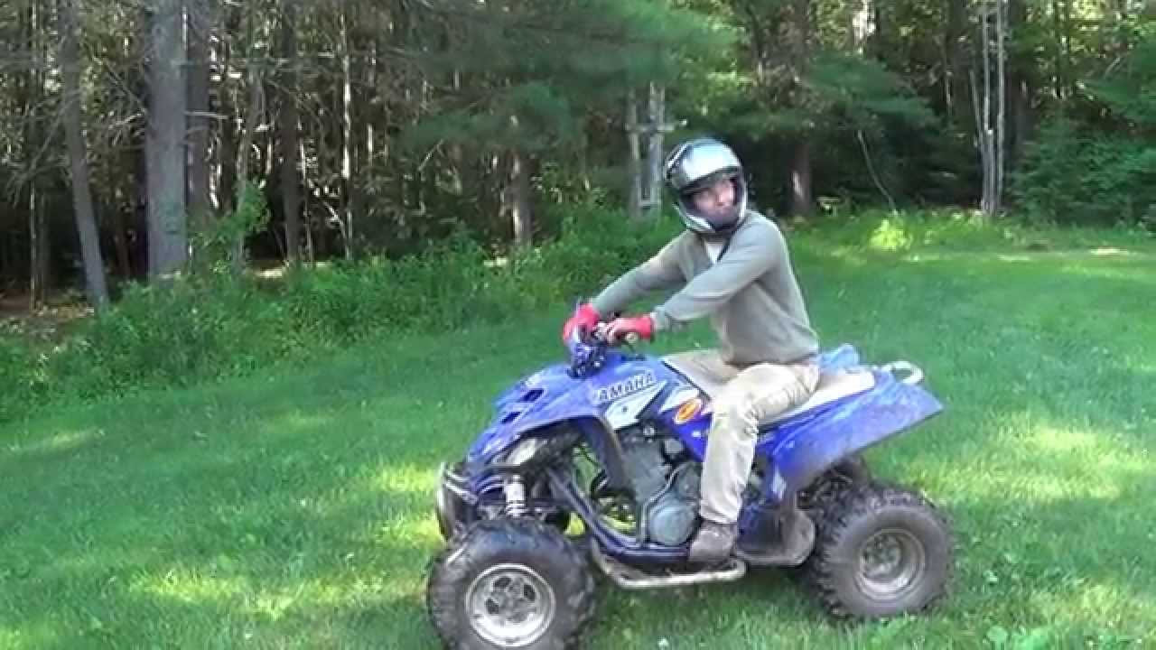 Learning to ride on a Raptor 660