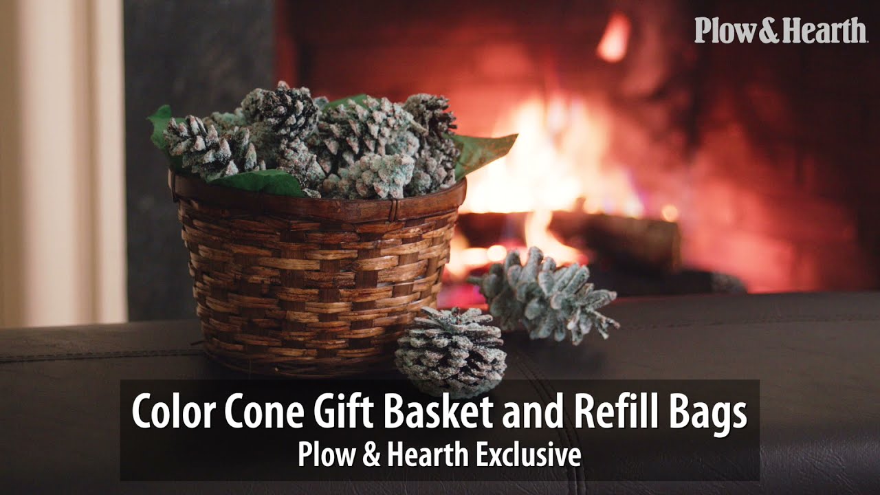 Color-Changing Fireplace Color Cones from Plow & Hearth