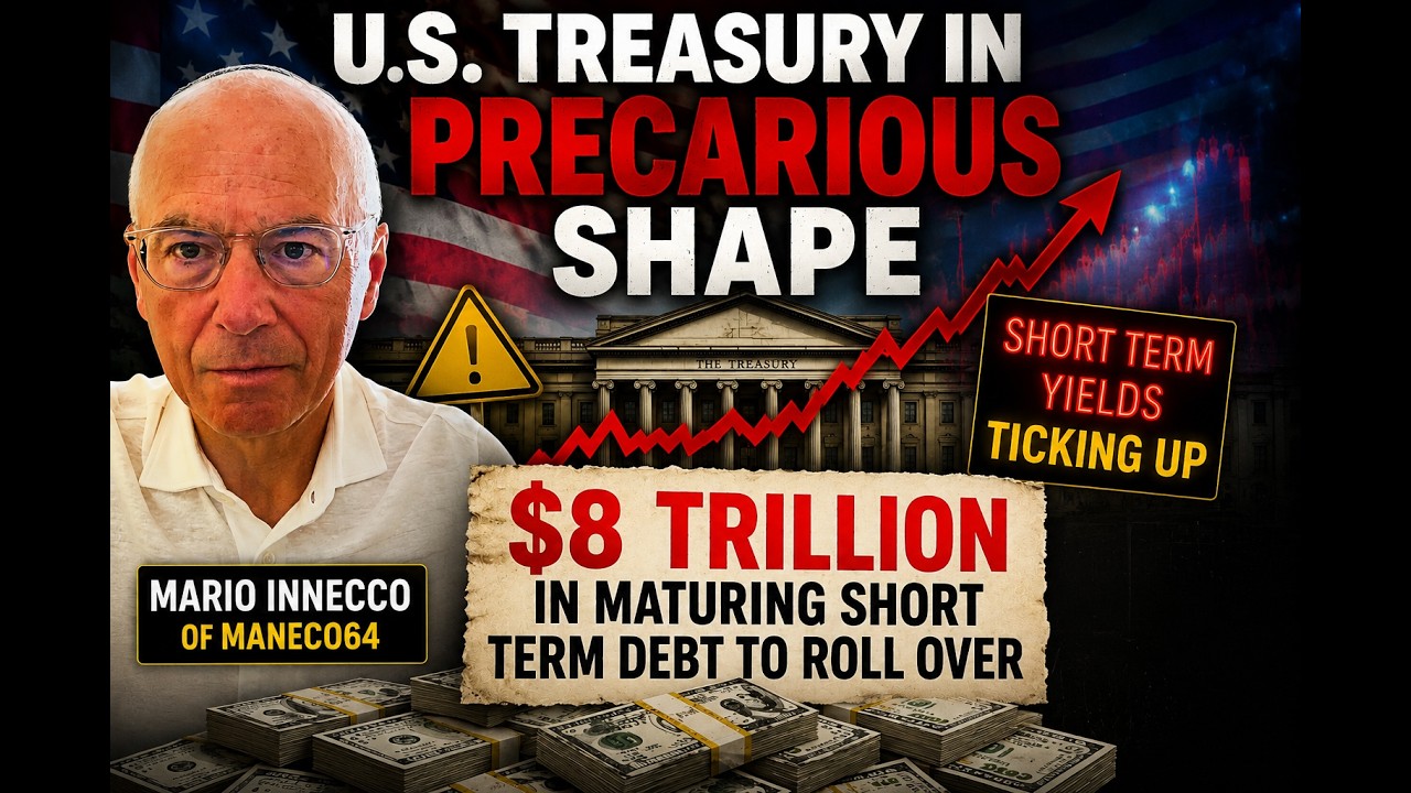 Treasury Facing Rollover Crisis as Over $8 Trillion in Short Debt Comes Due in Next 12 Months.