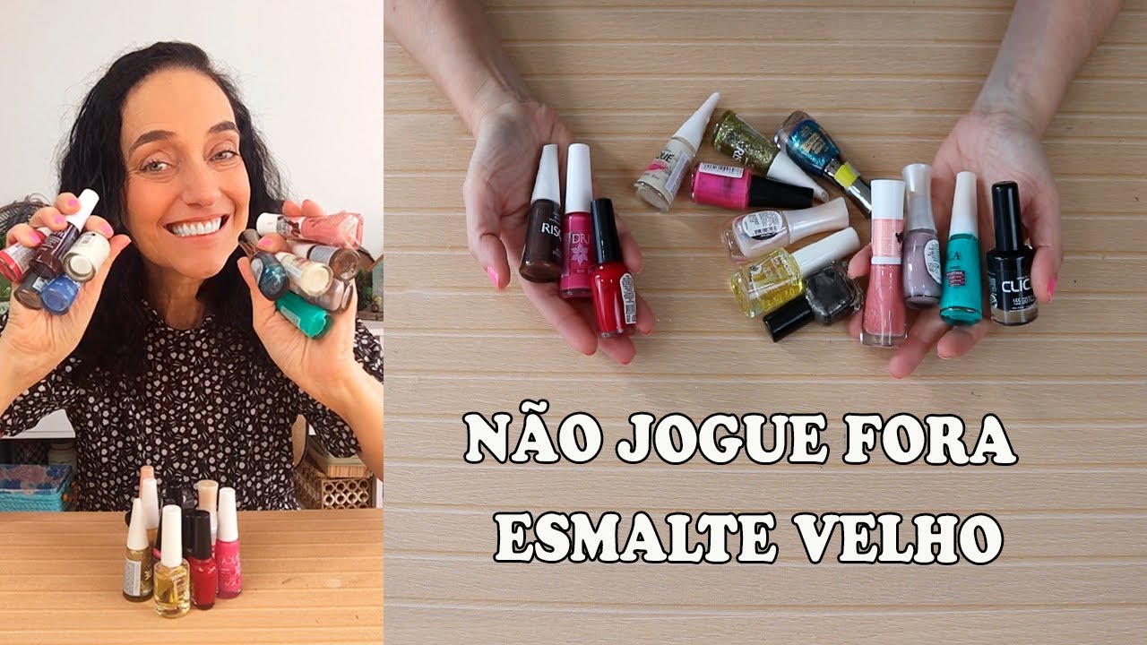 CONSTRUINDO ARTE COM ESMALTE QUE NÃO USA MAIS - FICA LINDO E INCRÍVEL