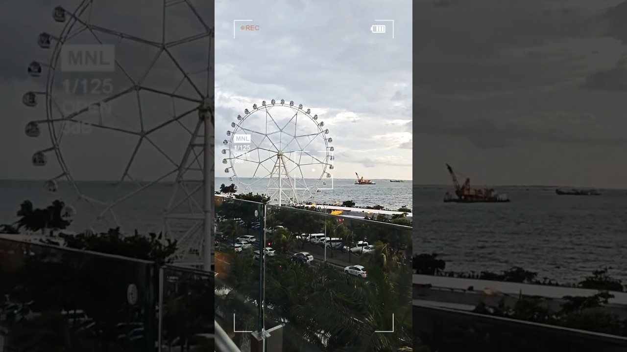 MOA EYE & Sunset on SM Mall of Asia view deck new attraction #moaeye #sunset #smmallofasia