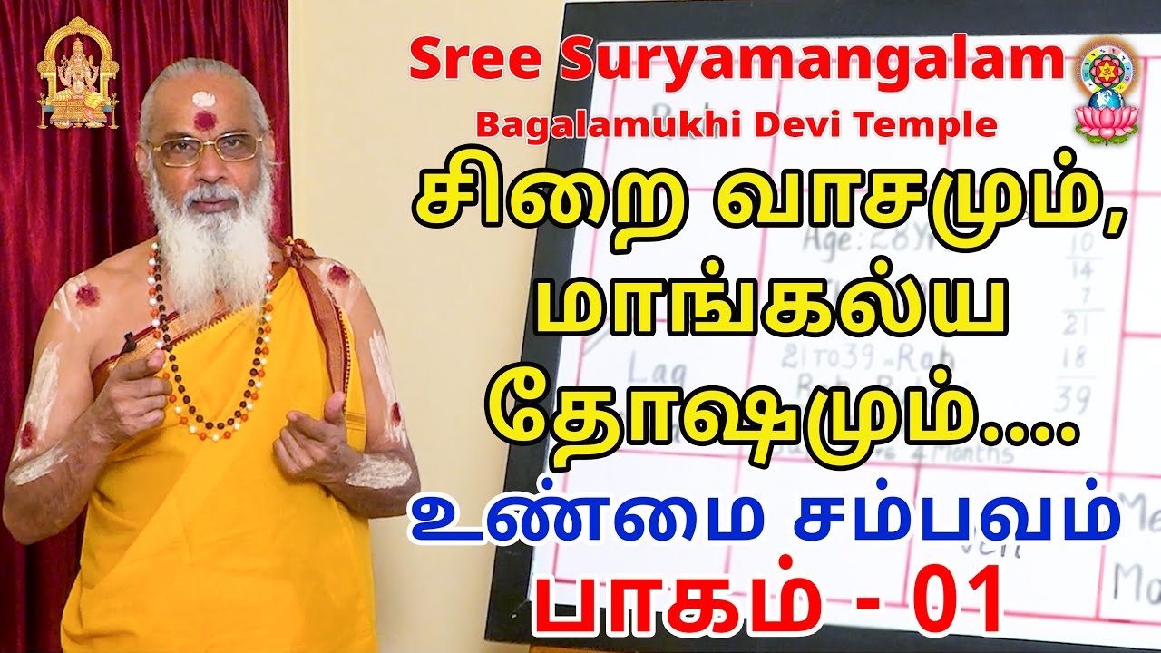 சிறை வாசமும், மாங்கல்ய தோஷமும்.... உண்மை சம்பவம் பாகம் - 01