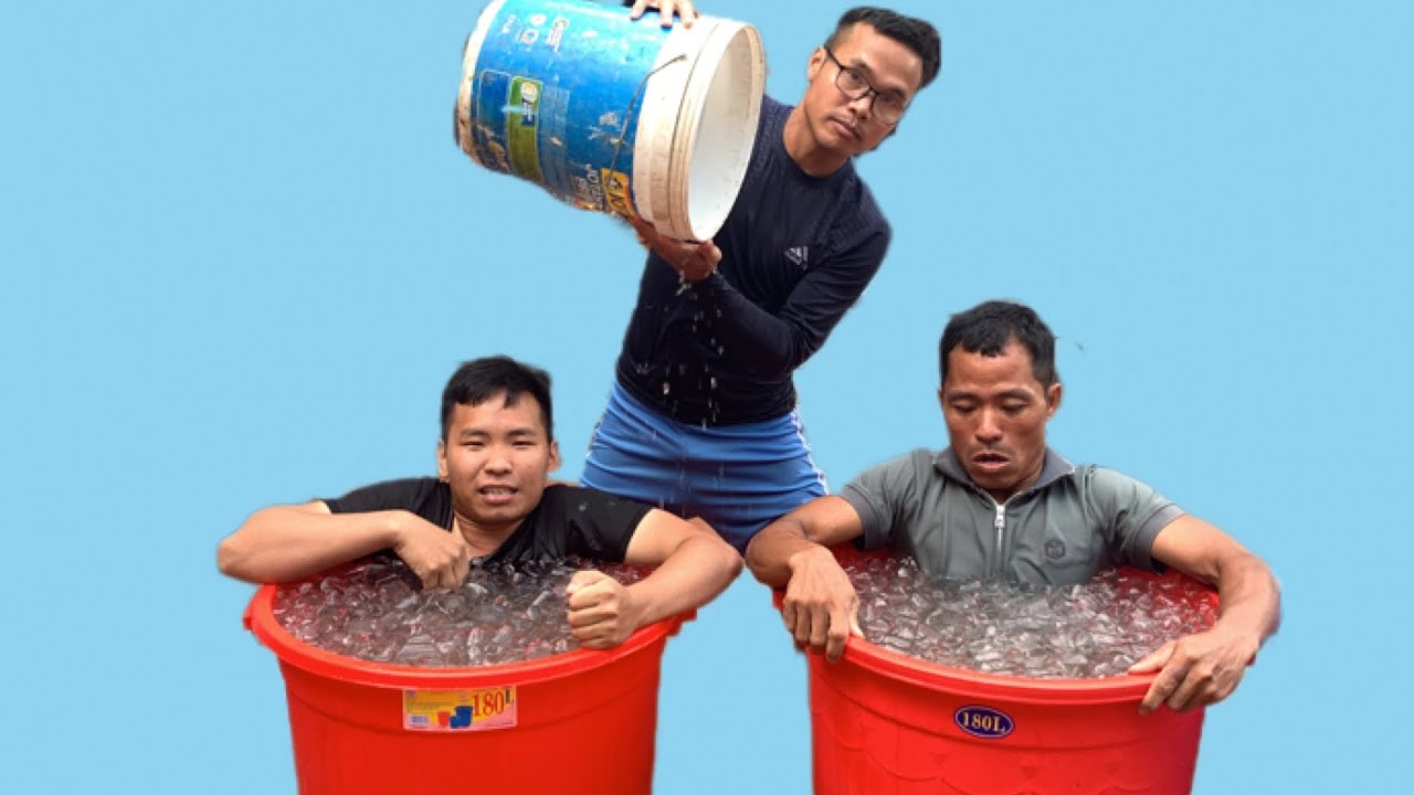 Ai sẽ là người chiến thắng trong trận ngâm nước đá sẽ nhận 1 triệu đồng