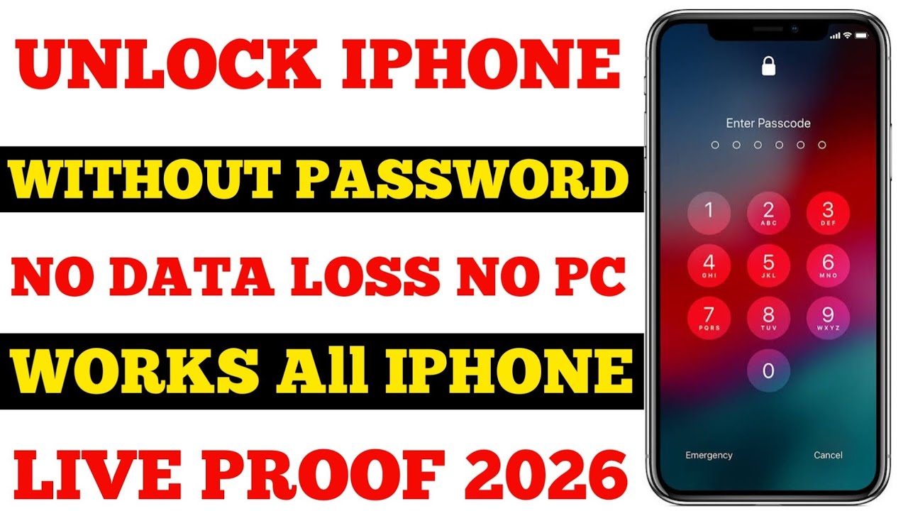 🔴LIVE Unlock iPhone Forgot Passcode Without Computer & Data Loss 2026