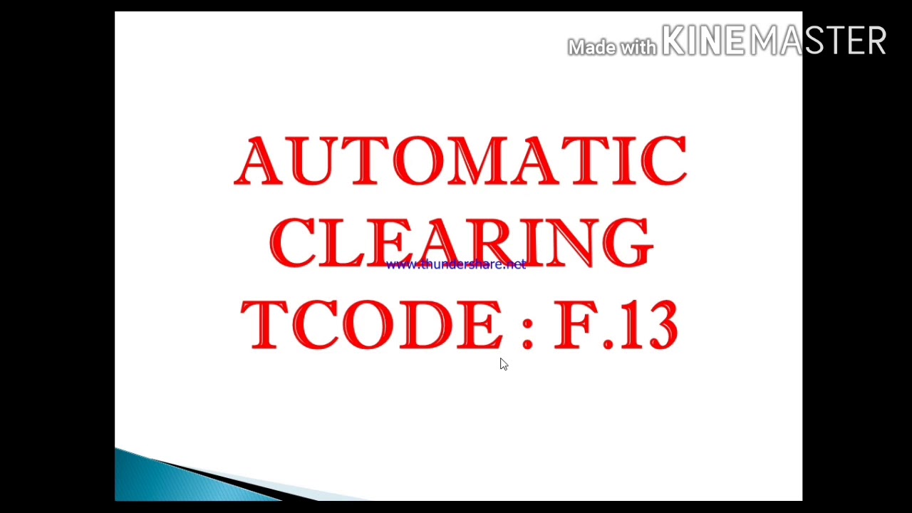 SAP-FICO SESSION 97||HOW TO DO AUTOMATIC CLEARING IN SAP-FICO IN ENGLISH|| USE OF TCODE (F.13) |SAP